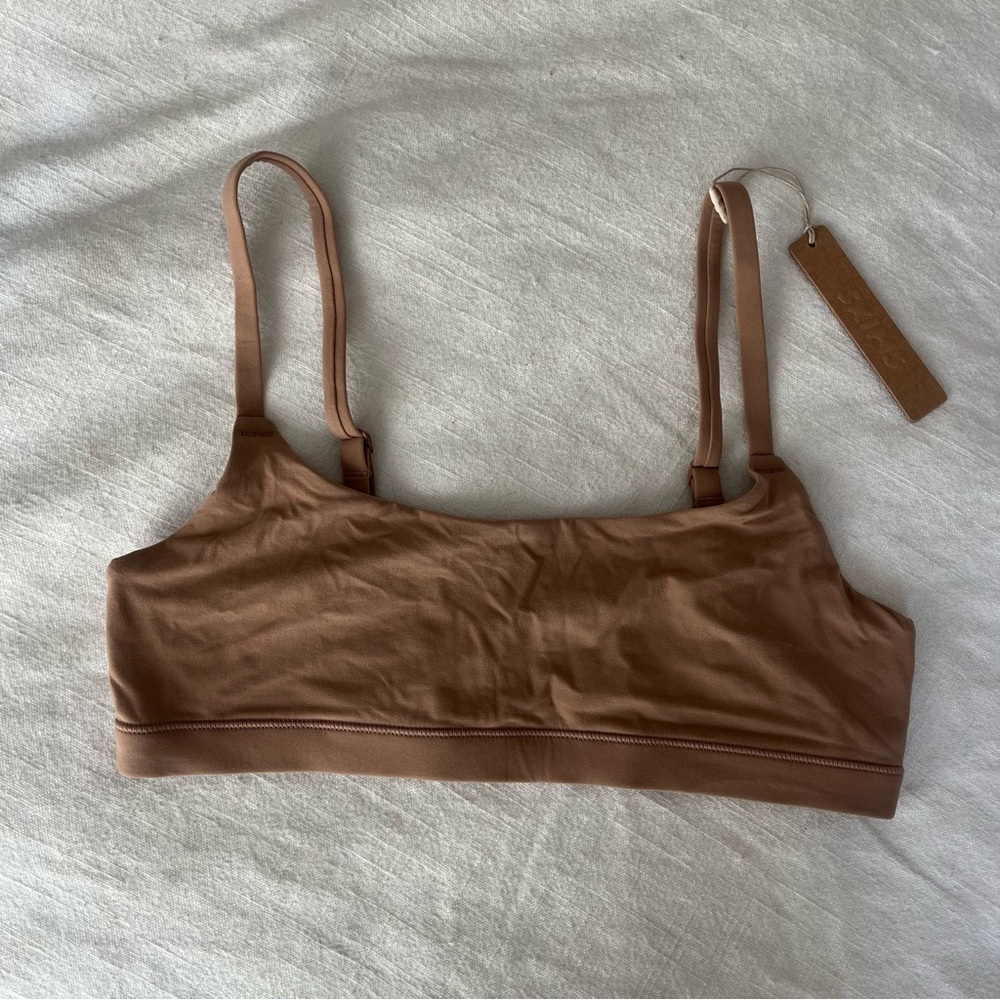 Skims NWT Scoop Bralette (Size Sm in Sienna) - Picture 4 of 5